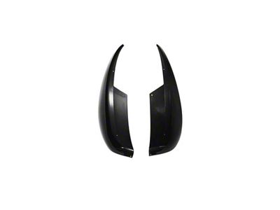 XL Extended Package Rear Splash Guards; Matte Black (05-13 Corvette C6 Base)