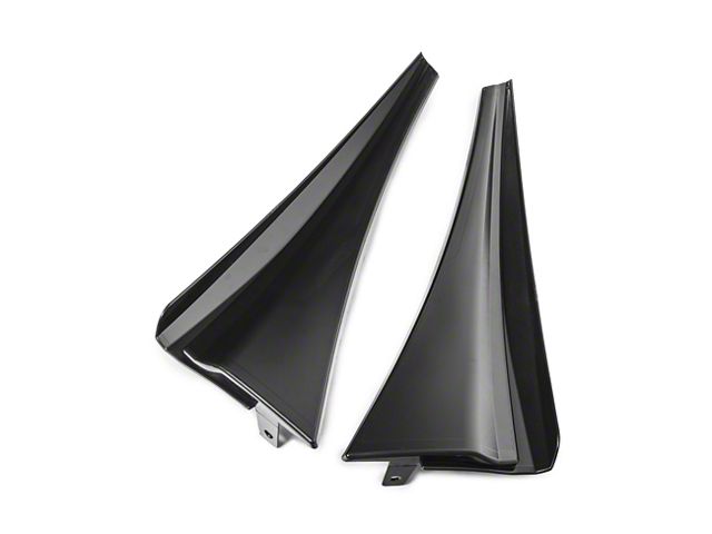 1984 Corvette Rear Inner Guard Corvette XL Extended Style Rear Splash Guards; Primer Black (14-19 ...