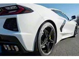 XL Extended Style Rear Splash Guards; Carbon Flash Metallic (20-26 Corvette C8, Excluding Z06)