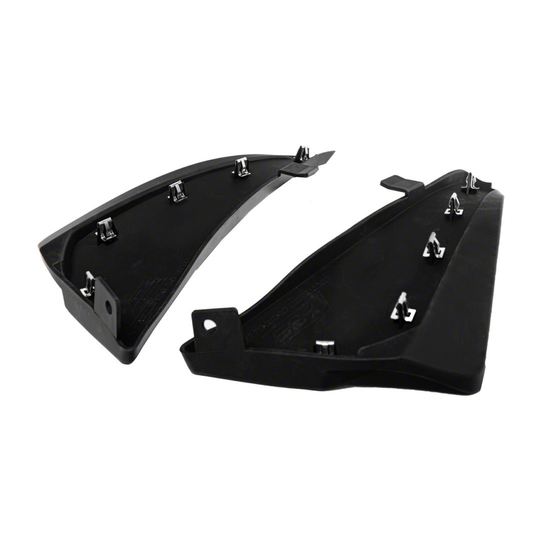 1984 Corvette Rear Inner Guard Corvette XL Extended Package Rear Splash Guards; Matte Black (20-25 ...