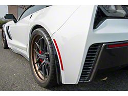 XL Extended Style Front and Rear Splash Guards; Primer Black (14-19 Corvette C7, Excluding ZR1)