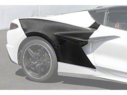 Z06 Package Rear Side Fenders; Carbon Fiber (20-26 Corvette C8 Stingray)