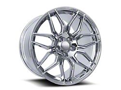 Z06 Replica Chrome Wheel; Front Only; 19x10; 40mm Offset (20-25 Corvette C8 Stingray)