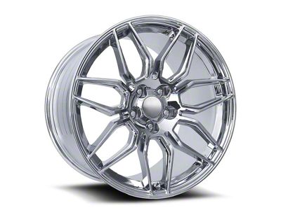 Z06 Replica Chrome Wheel; Front Only; 19x10; 40mm Offset (20-25 Corvette C8 Stingray)
