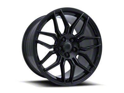 Z06 Replica Gloss Black Wheel; Front Only; 19x10 (20-24 Corvette C8 Stingray)