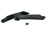 Z06 Stage 2 Style Rear Spoiler Winglets for Stage 1 Spoiler; Matte Black (15-19 Corvette C7 Grand Sport, Z06)