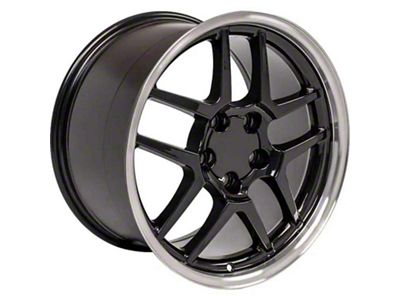 Z06 Style Black Wheel; 17x9.5; 54mm Offset (97-04 Corvette C5)