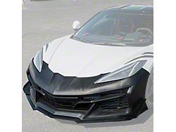 Z06 Style Conversion Front Bumper; Unpainted (20-25 Corvette C8, Excluding Z06)