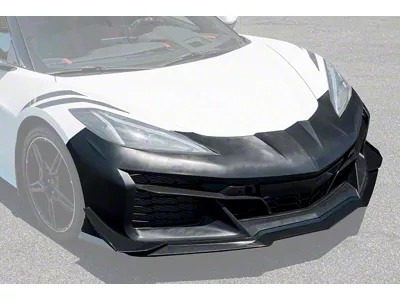 Z06 Style Conversion Front Bumper; Unpainted (20-26 Corvette C8, Excluding Z06)