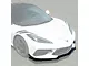 Z06 Style Front Splitter Lip; Carbon Flash Metallic (20-24 Corvette C8, Excluding Z06)