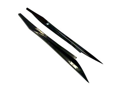 Z06 Style Side Rocker Skirts; Gloss Black (20-25 Corvette C8 Stingray)