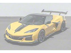 Z07 Performance Package Front Splitter Lip and Canards; Carbon Fiber (23-26 Corvette C8 Z06 w/ Z07 Package)