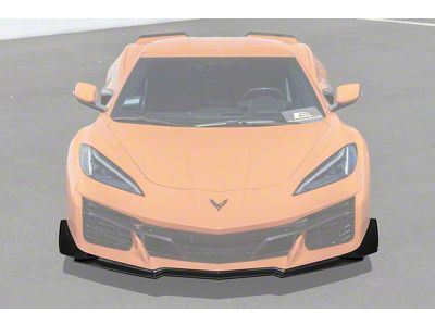 Z07 Performance Package Front Splitter Lip and Canards; Carbon Flash Metallic (23-26 Corvette C8 Z06 w/ Z07 Package)