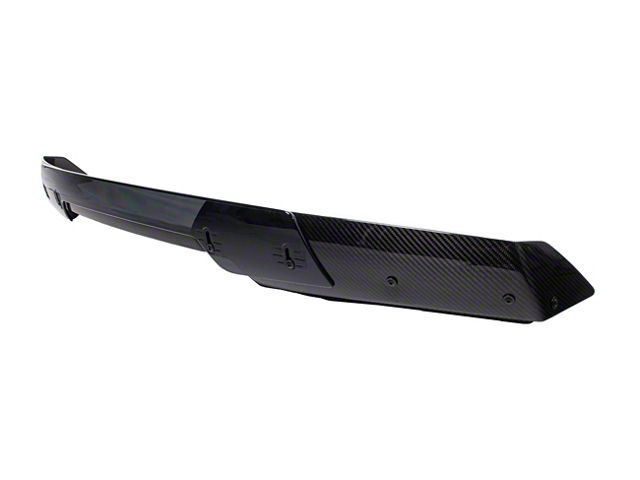 Z07 Stage 3 Performance Package Style Rear Spoiler with Smoke Tinted Wickerbill Extension; Carbon Fiber (14-19 Corvette C7 Grand Sport, Z06)