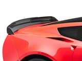 Z07 Stage 3 Performance Package Style Rear Spoiler with Dark Tinted Wickerbill Extension; Carbon Fiber (14-19 Corvette C7, Excluding ZR1)