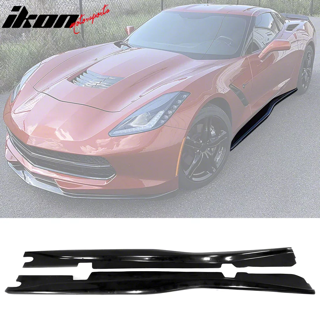 2014-2019 Corvette STAGE 1 SIDE SKIRTS - UNPAINTED - CA main image 1