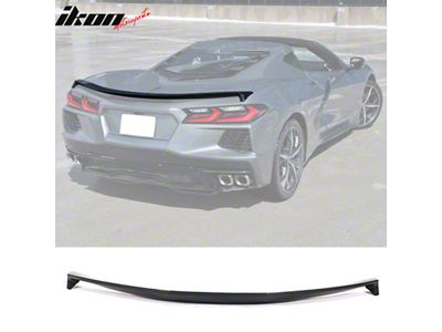 Z51 Style Low Profile Rear Spoiler; Carbon Fiber (20-25 Corvette C8 Stingray)