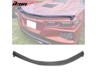Z51 Style Low Profile Rear Spoiler; Carbon Fiber Print (20-25 Corvette C8 Stingray)