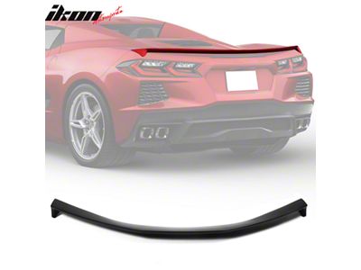 Z51 Style Low Profile Rear Spoiler; Unpainted (20-25 Corvette C8 Stingray)