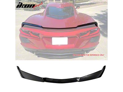 Z51 Style Rear Spoiler; Carbon Fiber Print (20-25 Corvette C8 Stingray)