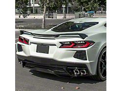 Z51 Style Wickerbill Rear Trunk Spoiler; Unpainted (20-25 Corvette C8)