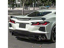 Z51 Style Wickerbill Rear Trunk Spoiler; Unpainted (20-24 Corvette C8)