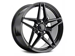 C7 ZR1 Replica Carbon Black Wheel; Rear Only; 19x10 (05-13 Corvette C6 Base)