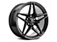 C7 ZR1 Replica Satin Black Wheel; Front Only; 18x8.5 (05-13 Corvette C6, Excluding ZR1)