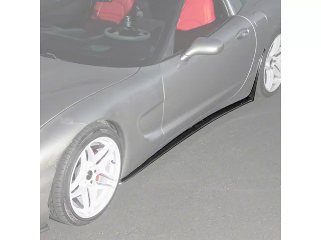 C5 Rocker Panels Corvette ZR1 Side Skirt Rocker Panels; Hydro-Dipped Carbon Fiber (97-04 ...
