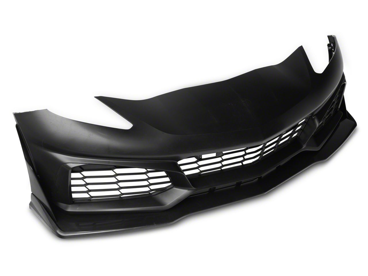 Corvette ZR1 Style Conversion Front Bumper; Black (14-19 Corvette
