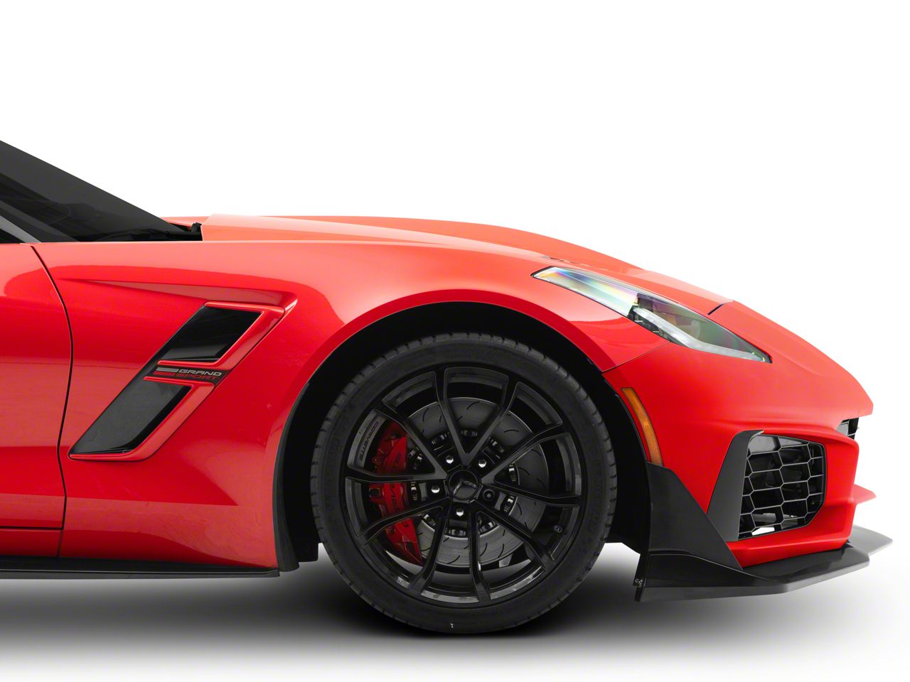 Corvette ZR1 Style Conversion Front Bumper; Black (14-19 Corvette