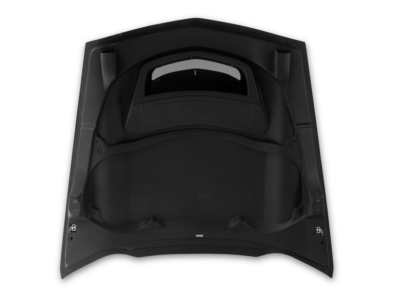 Corvette ZR1 Style Cowl Vented Extractor Hood; Carbon Fiber (14-19