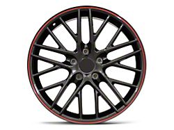 ZR1 Style Deep Dish Black Wheel; 19x10; 79mm Offset (05-13 Corvette C6)