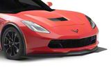 ZR1 Style Front Bumper Splitter; Textured Black (14-19 Corvette C7)