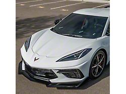 EOS Performance Package Front Splitter; Gloss Black (20-25 Corvette C8, Excluding Z06)