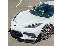 EOS Performance Track Edition Package Front Splitter; Gloss Black (20-26 Corvette C8, Excluding Z06)