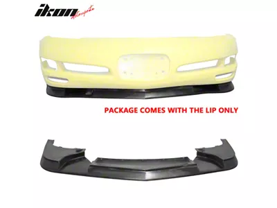 ZR1 V2 Style Chin Spoiler; Unpainted (97-04 Corvette C5)