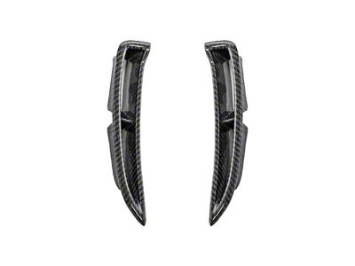 ZR1 Widebody Conversion Rear Fender Vents; Carbon Fiber (05-13 Corvette C6)