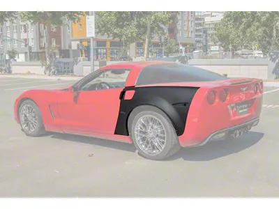 ZR1 Widebody Conversion Rear Fenders; Unpainted (05-13 Corvette C6, Excluding ZR1)