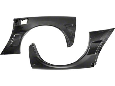 ZR1 Widebody Conversion Rear Side Fenders; Carbon Fiber (05-13 Corvette C6 Base)