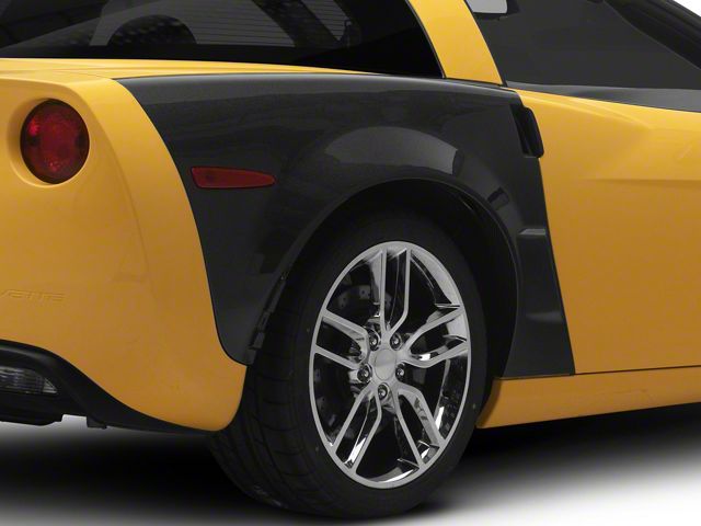 Corvette ZR1 Widebody Conversion Rear Side Fenders; Carbon Fiber (05-13 ...