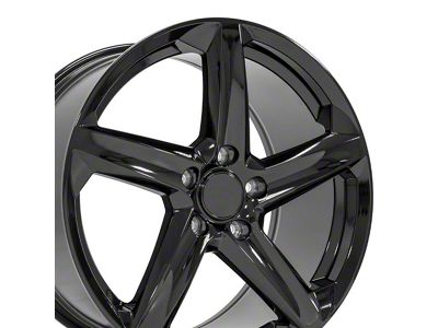 CV02C Gloss Black Wheel; Rear Only; 19x10; 79mm Offset (05-13 Corvette C6 Base)