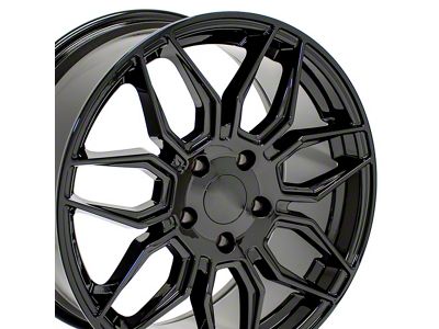 CV03C Gloss Black Wheel; Front Only; 18x8.5; 56mm Offset (05-13 Corvette C6 Base)