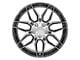 CV03C Gunmetal Machined Wheel; Rear Only; 19x10 (05-13 Corvette C6 Base)