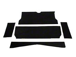 SpeedForm Rear Seat Delete Kit; Black (79-93 Mustang Coupe)