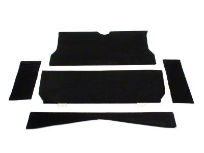 SpeedForm Rear Seat Delete Kit; Black (79-93 Mustang Coupe)