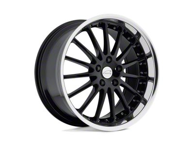 Coventry Wheels Whitley Gloss Black with Mirror Cut Lip Wheel; 20x8.5; 20mm Offset (93-02 Camaro)