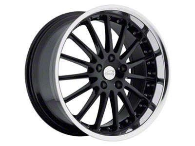 Coventry Wheels Whitley Gloss Black with Mirror Cut Lip Wheel; 19x8.5; 42mm Offset (21-25 Mustang Mach-E)