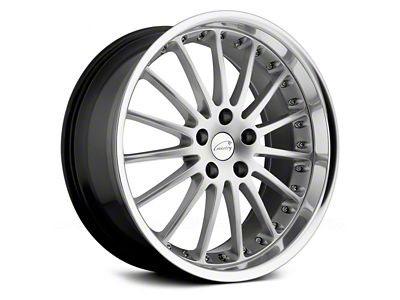 Coventry Wheels Whitley Hyper Silver with Mirror Cut Lip Wheel; Rear Only; 20x10 (21-24 Mustang Mach-E)