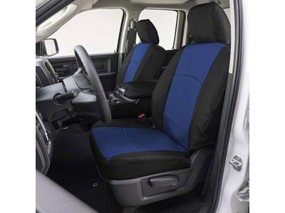 Covercraft Precision Fit Seat Covers Endura Custom Front Row Seat Covers; Blue/Black (93-02 Camaro)